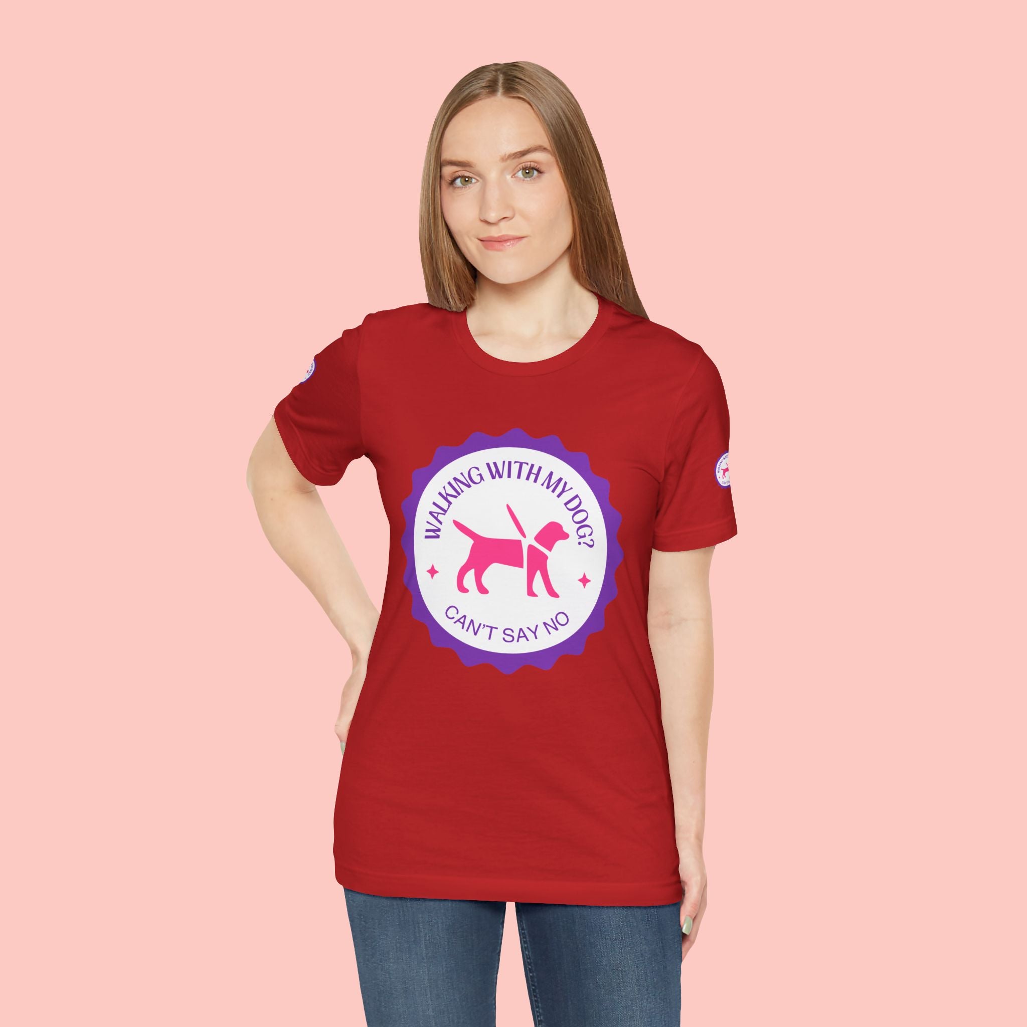 Walking With My Dogs T‑Shirt — "Can't Say No" Dog Lover Tee