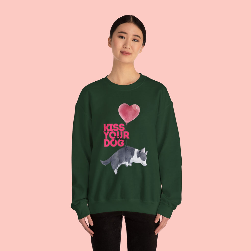 Kiss Your Dog Crewneck Sweatshirt
