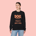 Dog Mama Crewneck Sweatshirt — Customizable “Dog Mama” Graphic