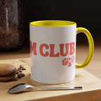Mom Club Coffee Mug — Cute Paw Print Accent Mug for Dog Moms (11/15 oz)