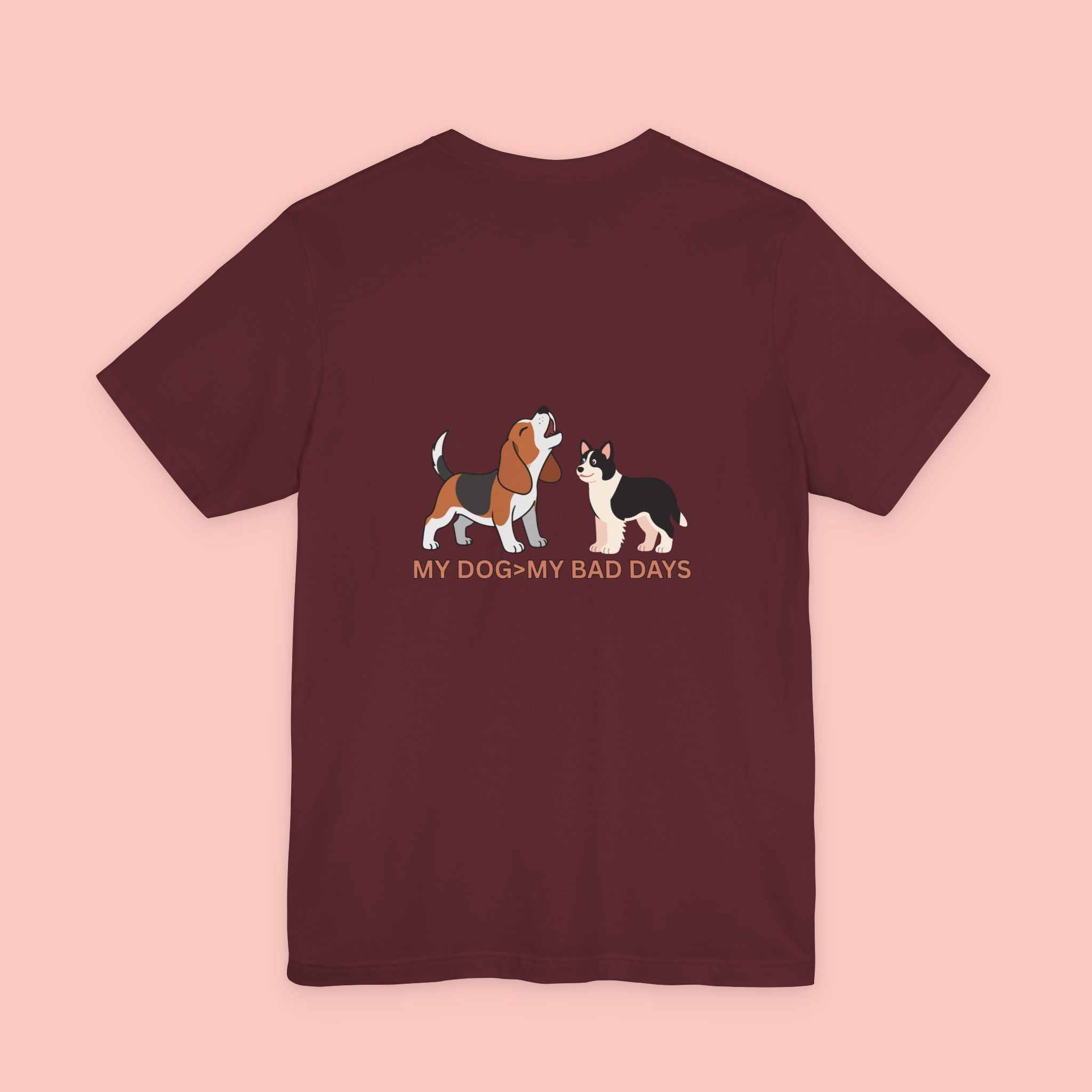 My Dog, My Bad Days T-Shirt — Cute Beagle & Husky Rescue Tee for Dog Lovers