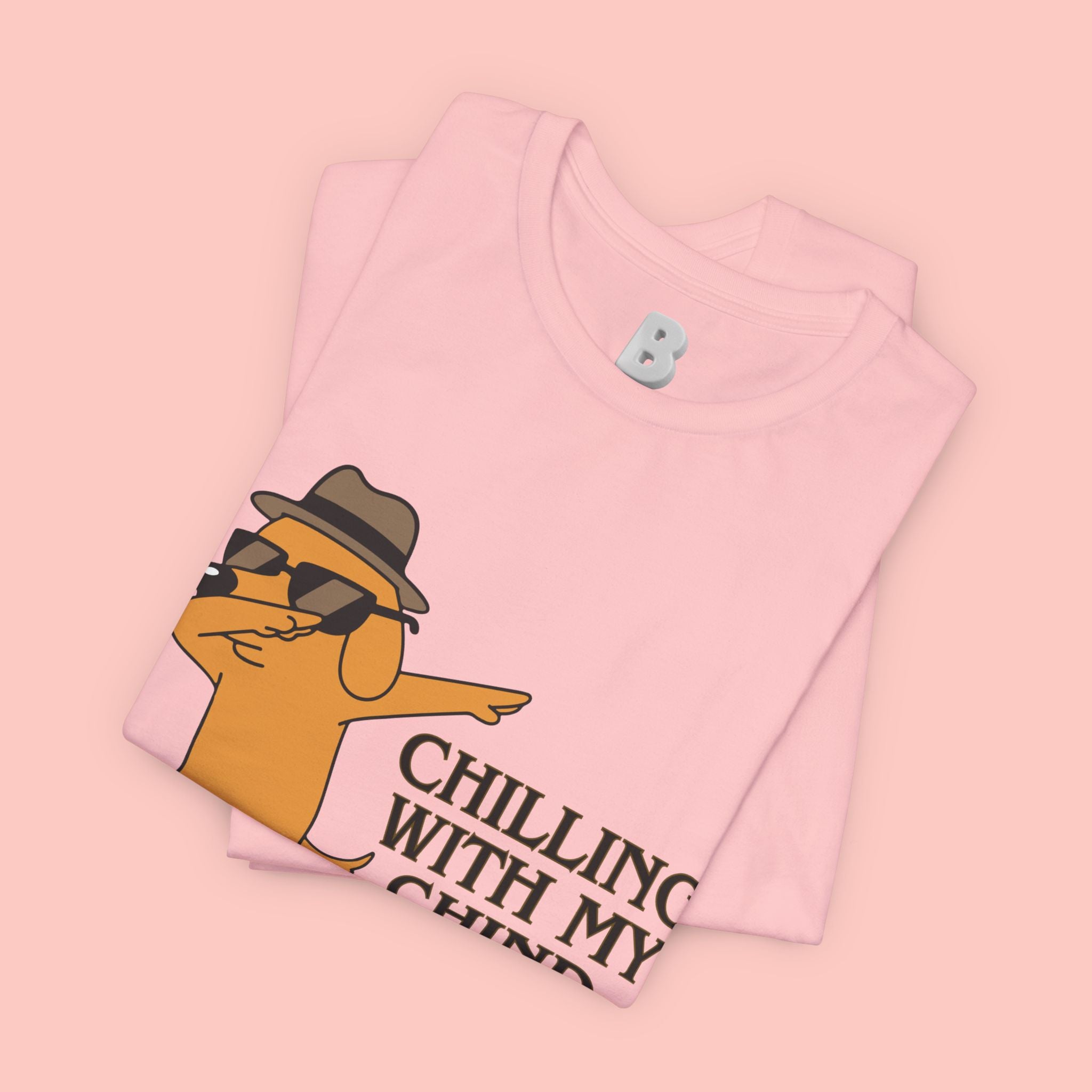 Chilling With My Chind T-Shirt — Funny Dabbing Cat Graphic Tee