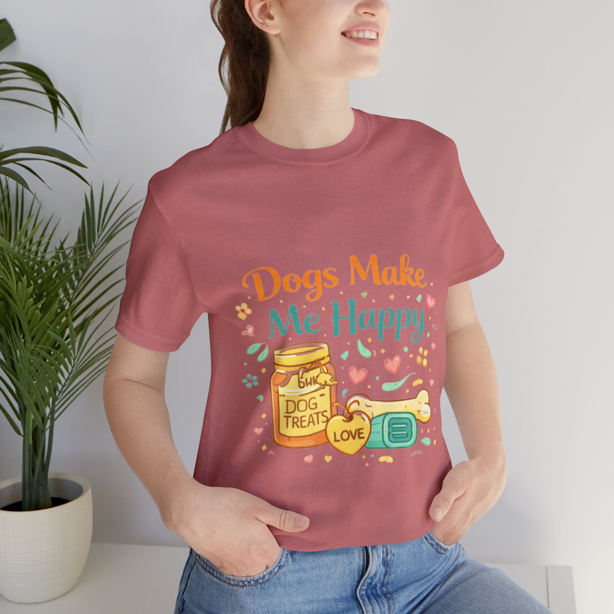 Dogs Make Me Happy T-Shirt