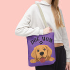 Dog Mom Tote Bag — Cute Golden Retriever Paw Print All-Over-Print Tote