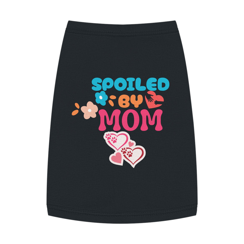 Pet Tank - "Spoiled by Mom" Cute Floral Dog & Cat Tank Top
