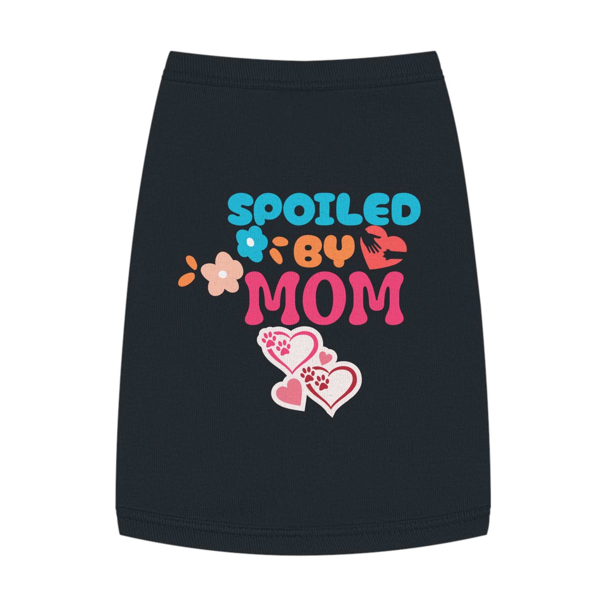 Pet Tank - "Spoiled by Mom" Cute Floral Dog & Cat Tank Top