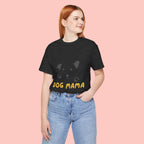 Dog Mama Graphic Tee — Cute Paw Print Dog Face T-Shirt for Dog Lovers