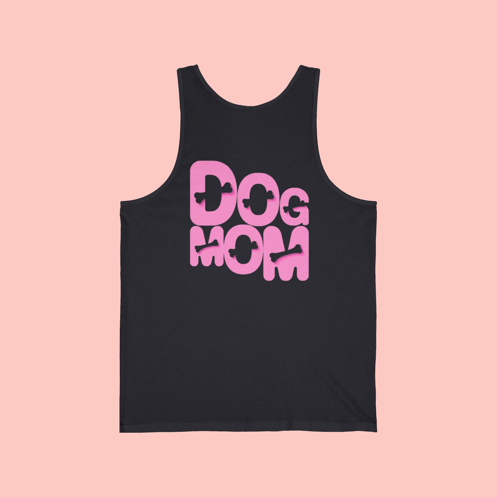 Dog Mom Tank Top — Pink Retro Graphic
