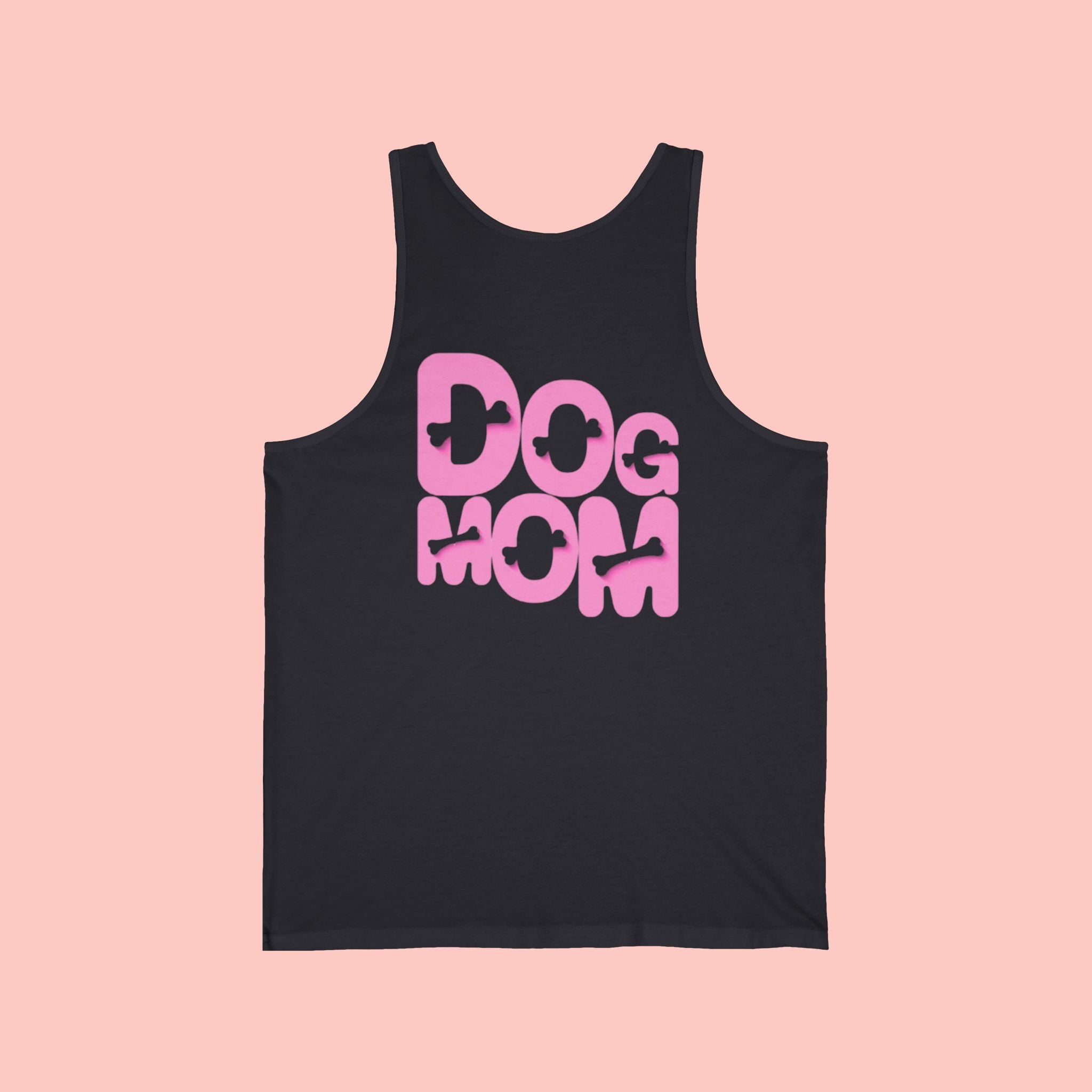 Dog Mom Tank Top — Pink Retro Graphic