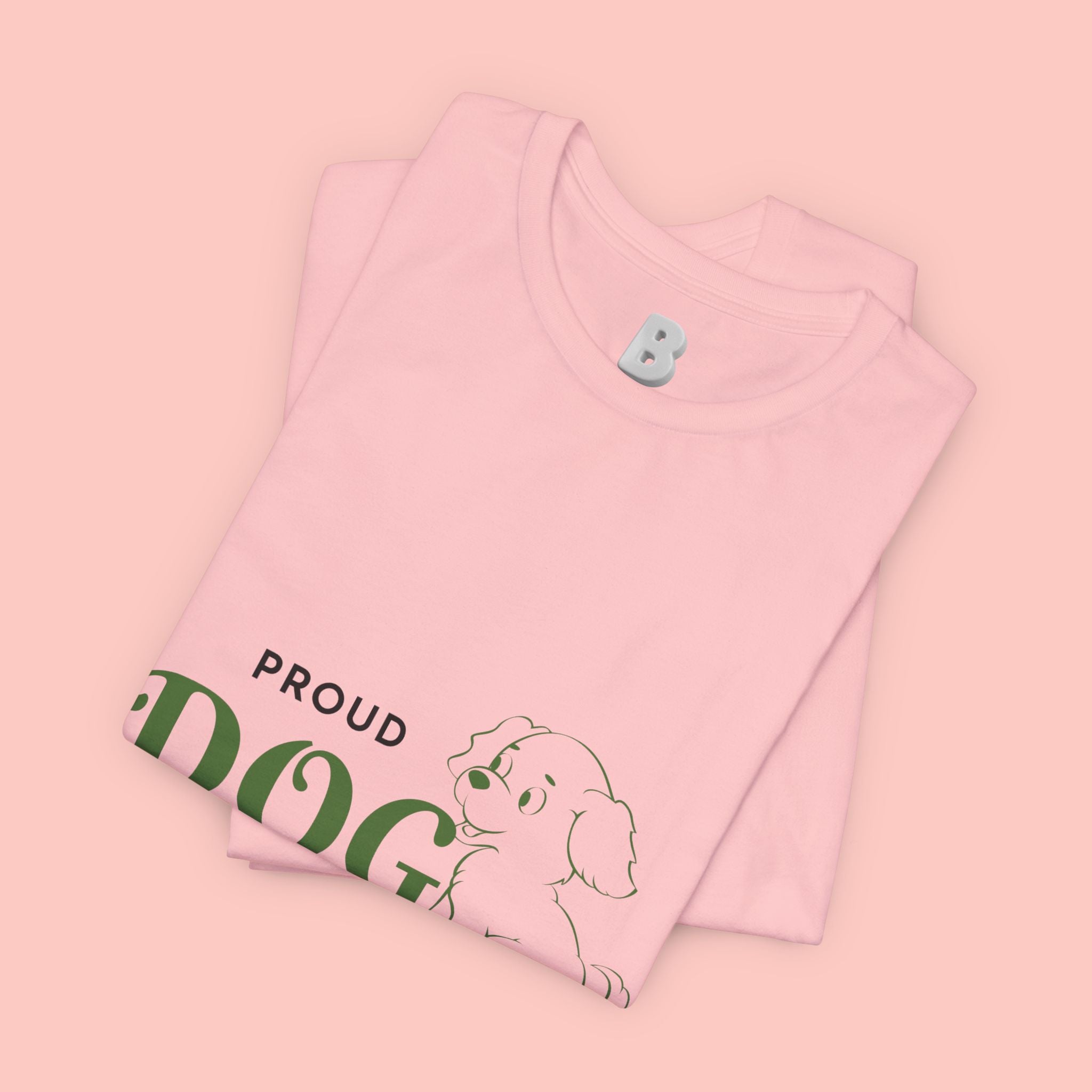 Proud Dog Mom T-Shirt – Cute Paw Print & Puppy Graphic Tee
