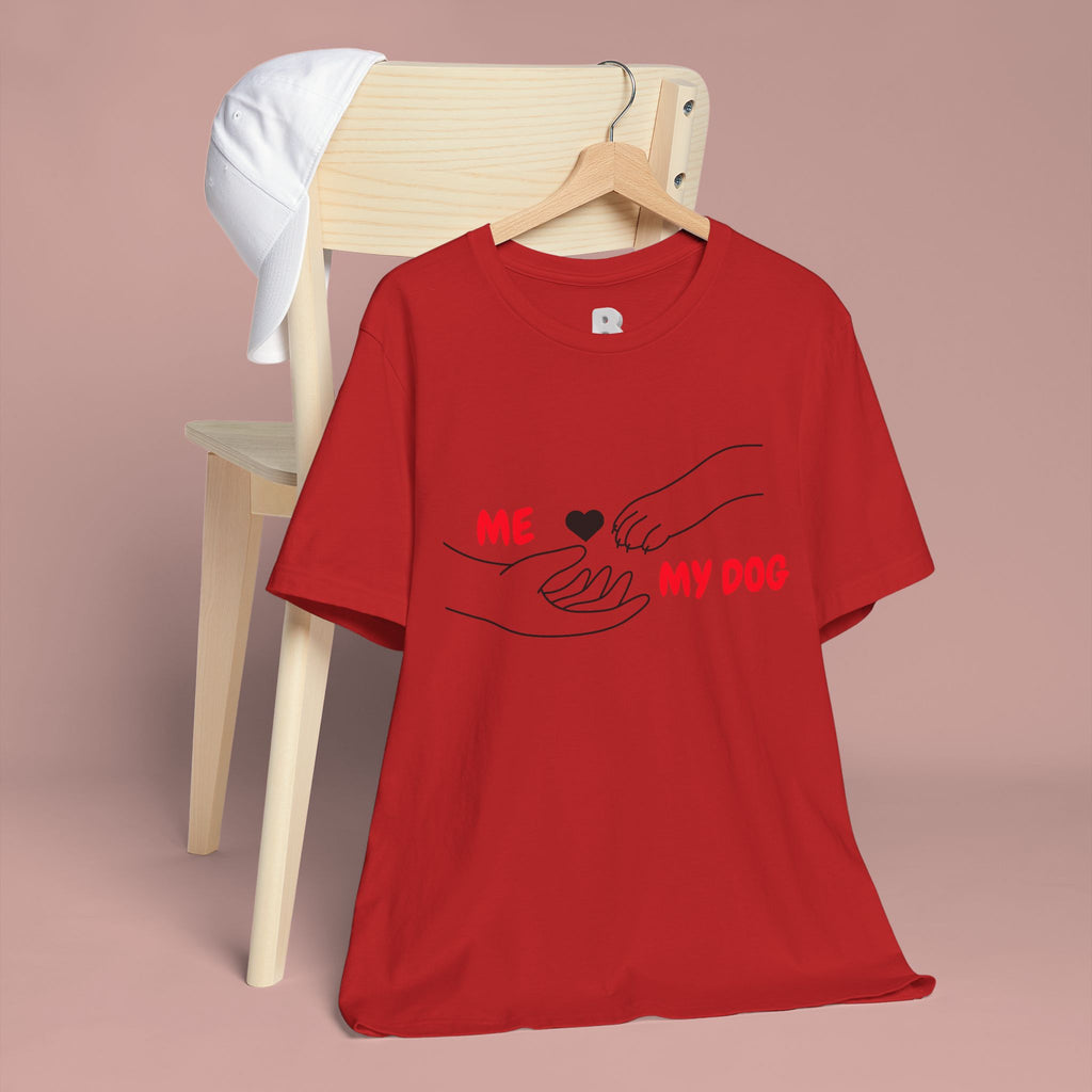 T-Shirt — "Me  My Dog" Minimalist Paw & Hand Illustration