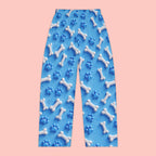 Women's Pajama Pants - Blue Dog Bones & Paw Print All-Over Print