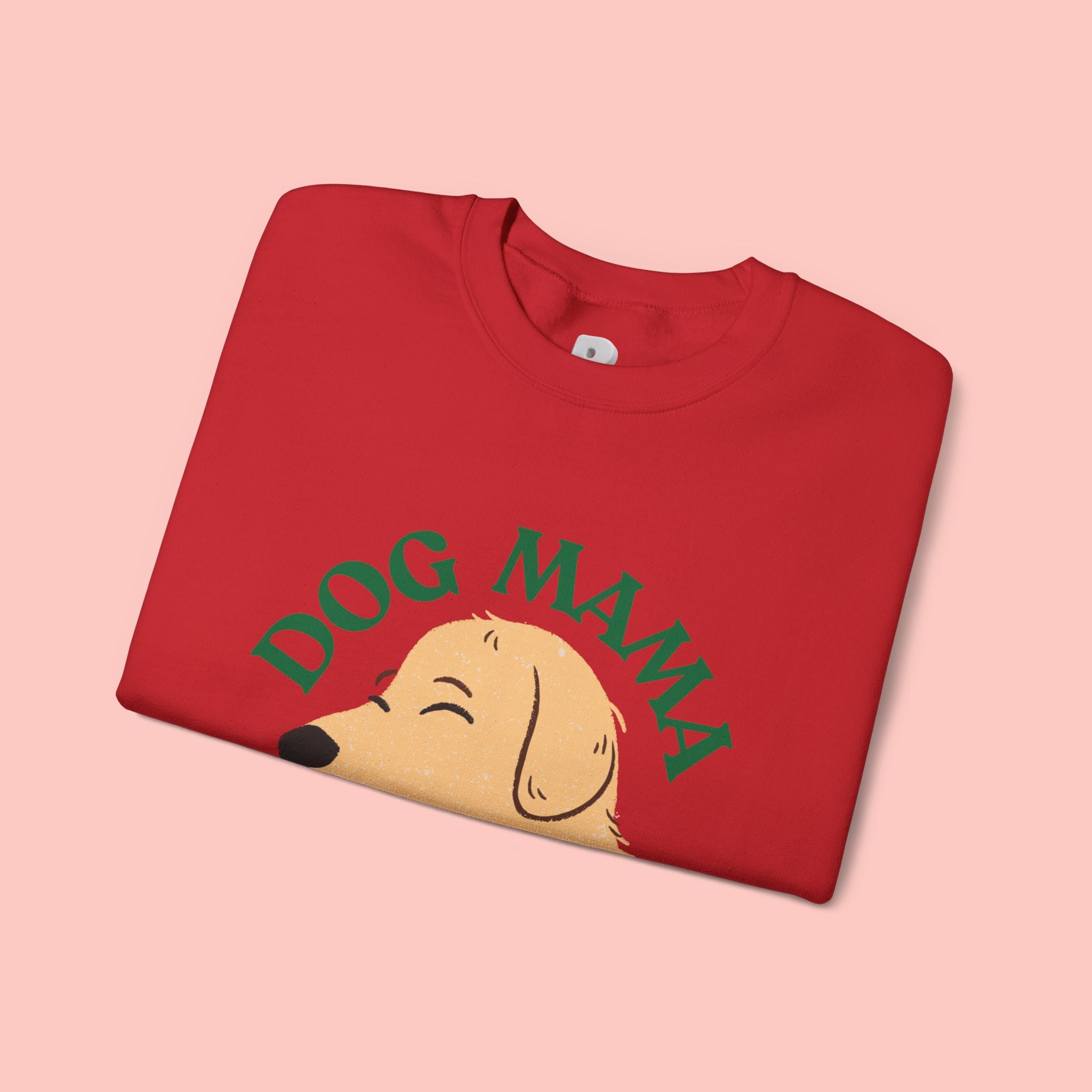 Dog Mama Crewneck Sweatshirt – Cute Golden Retriever Design