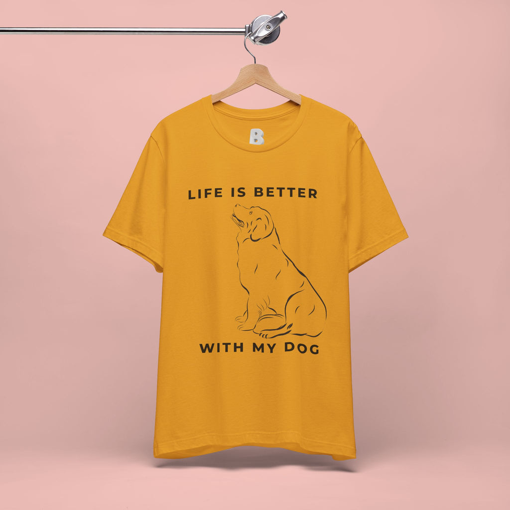 Dog Lover T-Shirt – “Life Is Better With My Dog” Graphic Tee