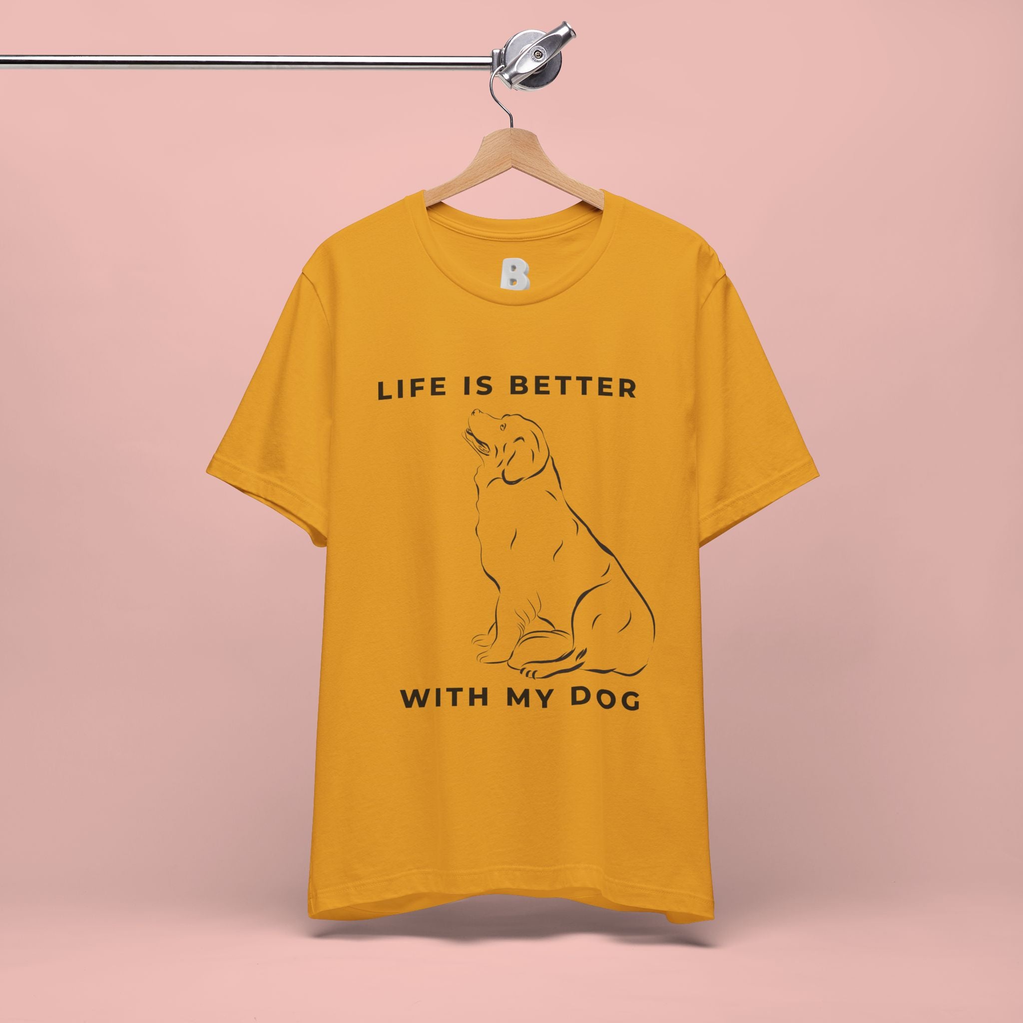 Dog Lover T-Shirt – “Life Is Better With My Dog” Graphic Tee