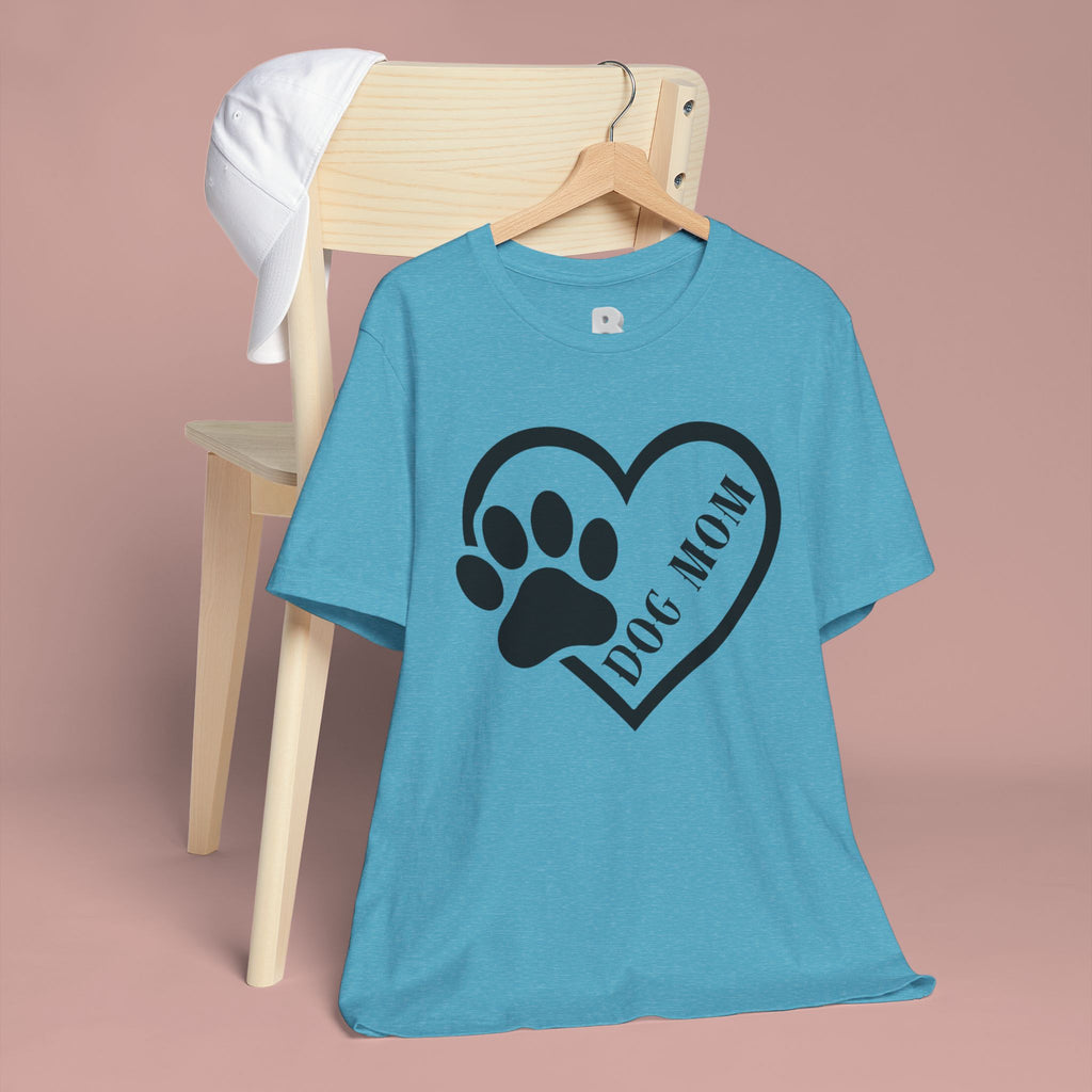 Dog Mom Heart Paw T-Shirt