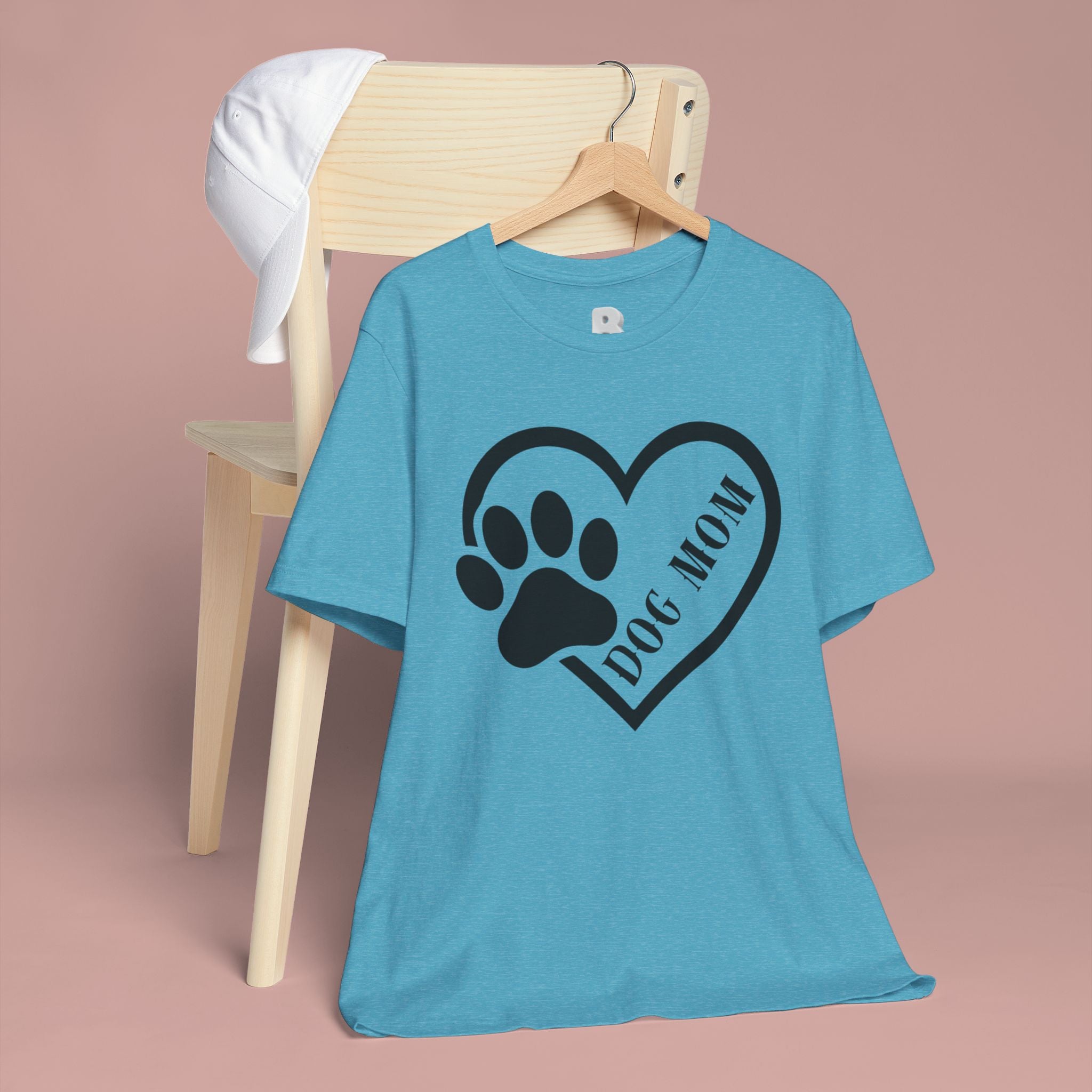 Dog Mom Heart Paw T-Shirt