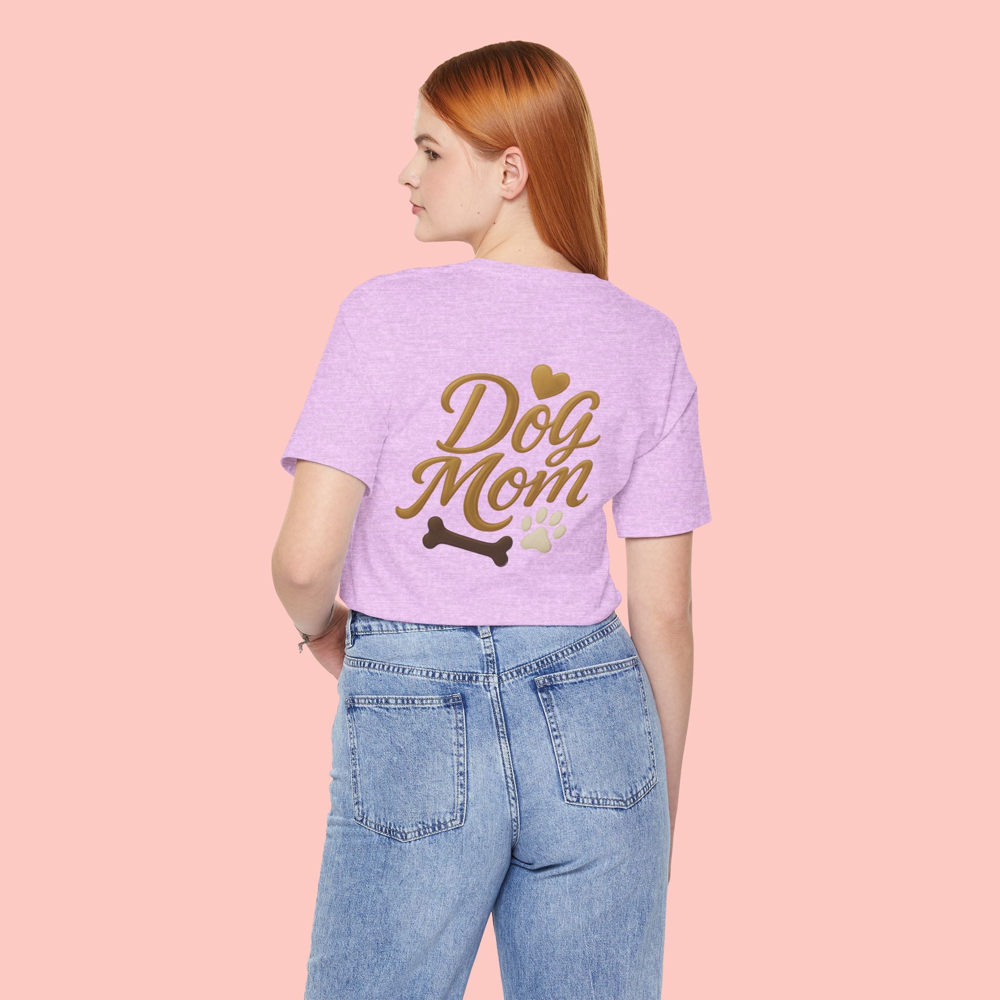 Dog Mom T-Shirt — Cute Paw & Bone Graphic Tee for Pet Lovers