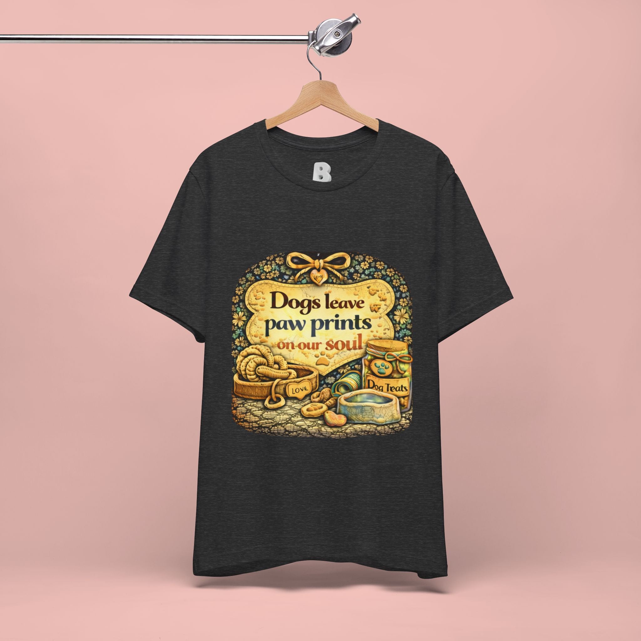 Dogs Leave Paw Prints Tee – Vintage Pet Lover T‑Shirt