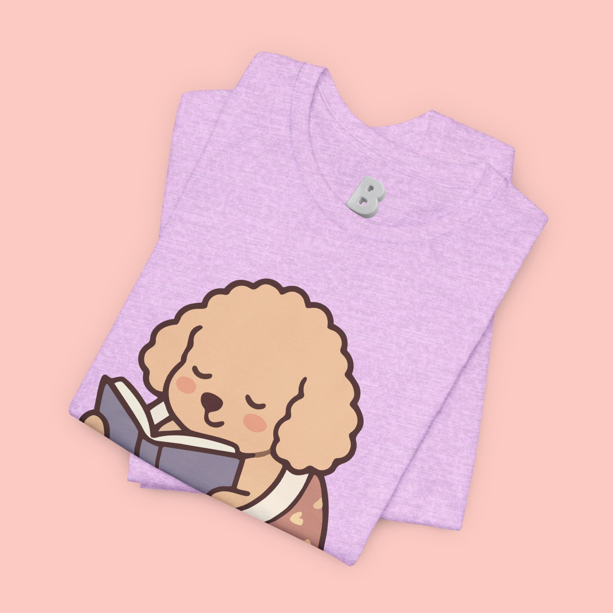 Paw Prints On My Soul T‑Shirt — Cute Reading Puppy Graphic Tee