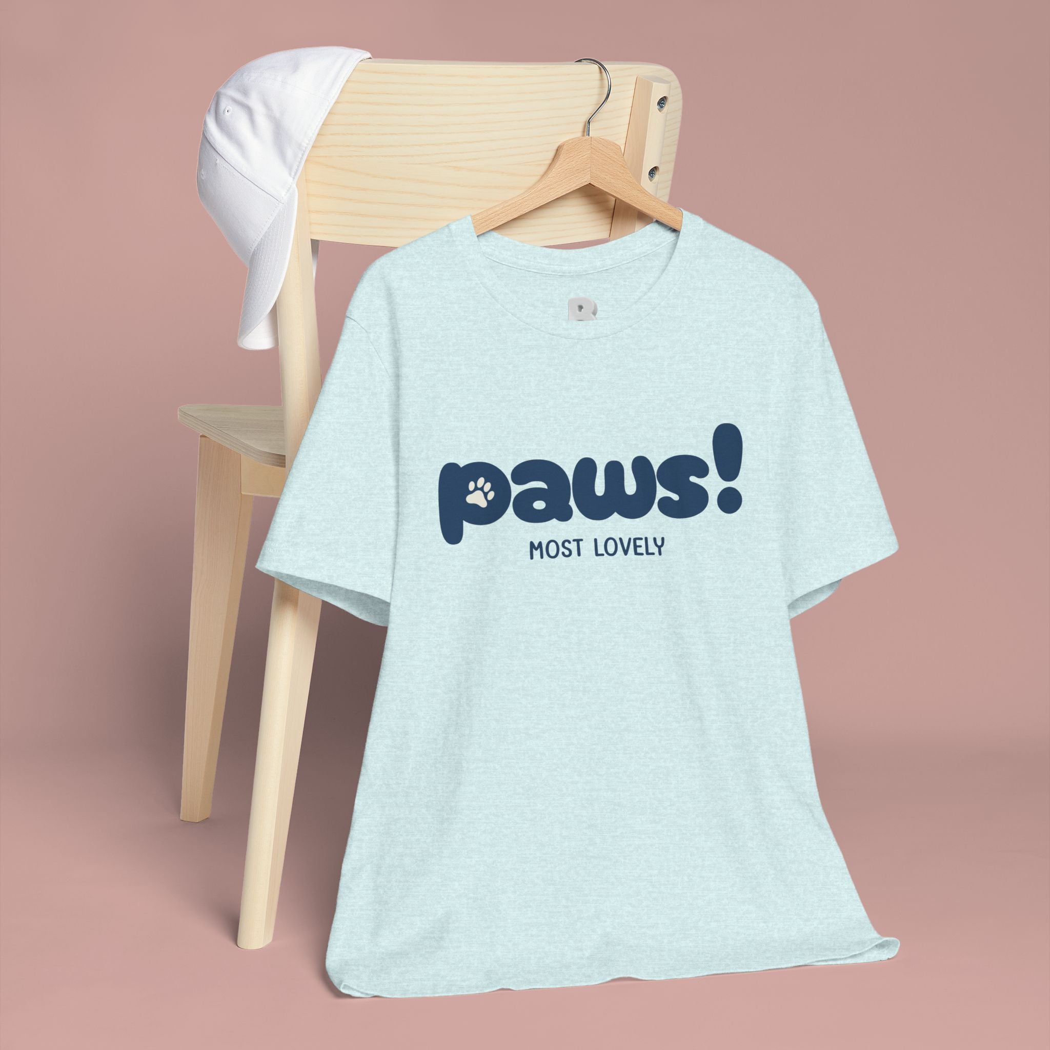 Paws! Cute Paw Print Tee — "Most Lovely" Graphic T-Shirt for Dog & Cat Lovers
