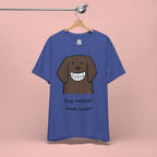 Dog Mother Wine Lover T-Shirt — Cute Cartoon Dog Graphic Tee