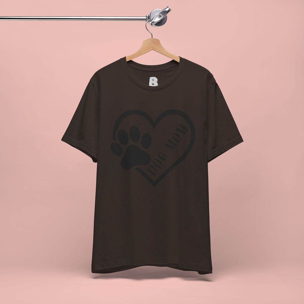 Dog Mom Heart Paw T-Shirt