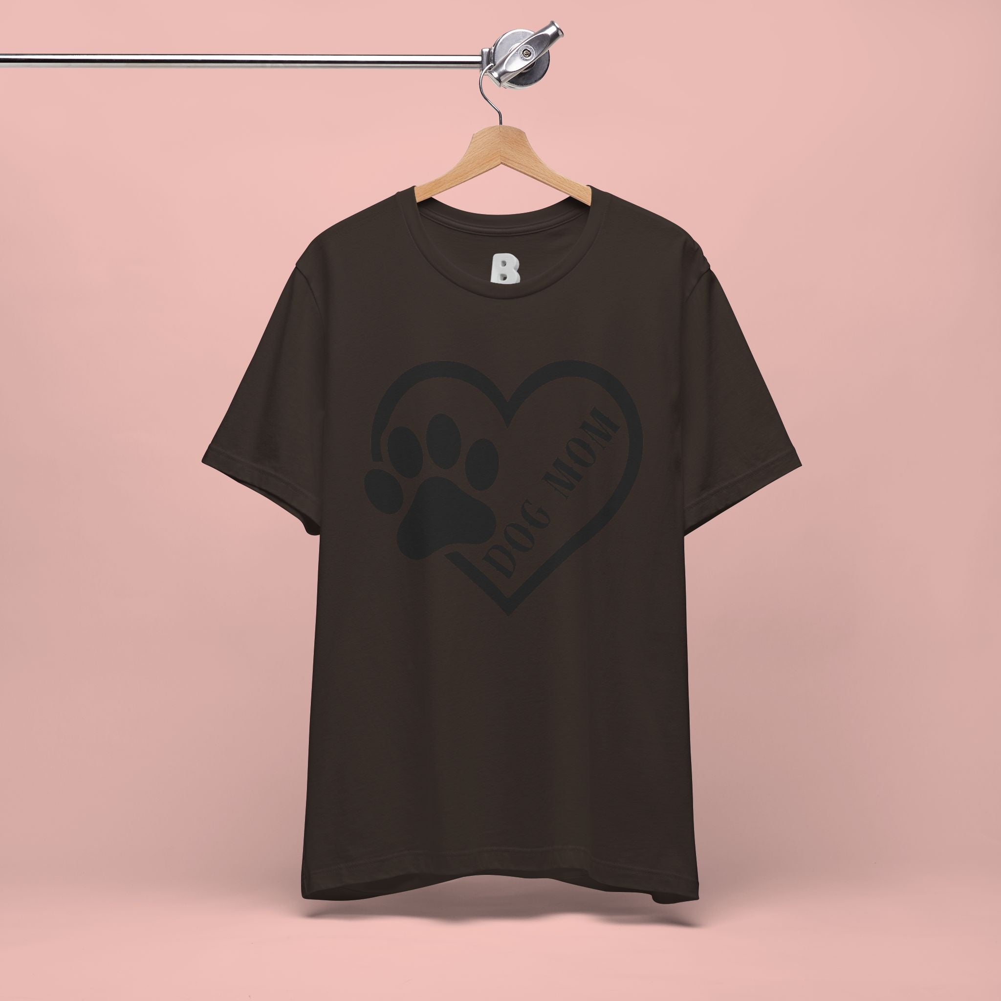 Dog Mom Heart Paw T-Shirt