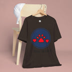 Dog Mama T-Shirt — Cute Paw & Heart Graphic Tee for Dog Lovers