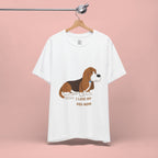 Dog Mom T‑Shirt — Cute Basset Hound I Love My Dog Mom Tee