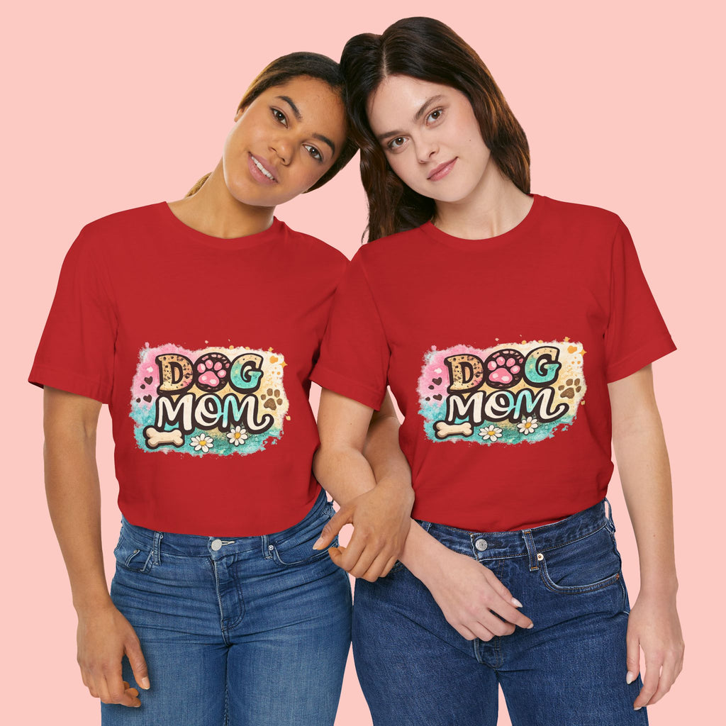Dog Mom T-Shirt – Cute Paw Print Graphic Tee for Pet Lovers