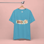 Pet Mom Banner Tee — Cute Paw Print "MOM" Graphic T-Shirt