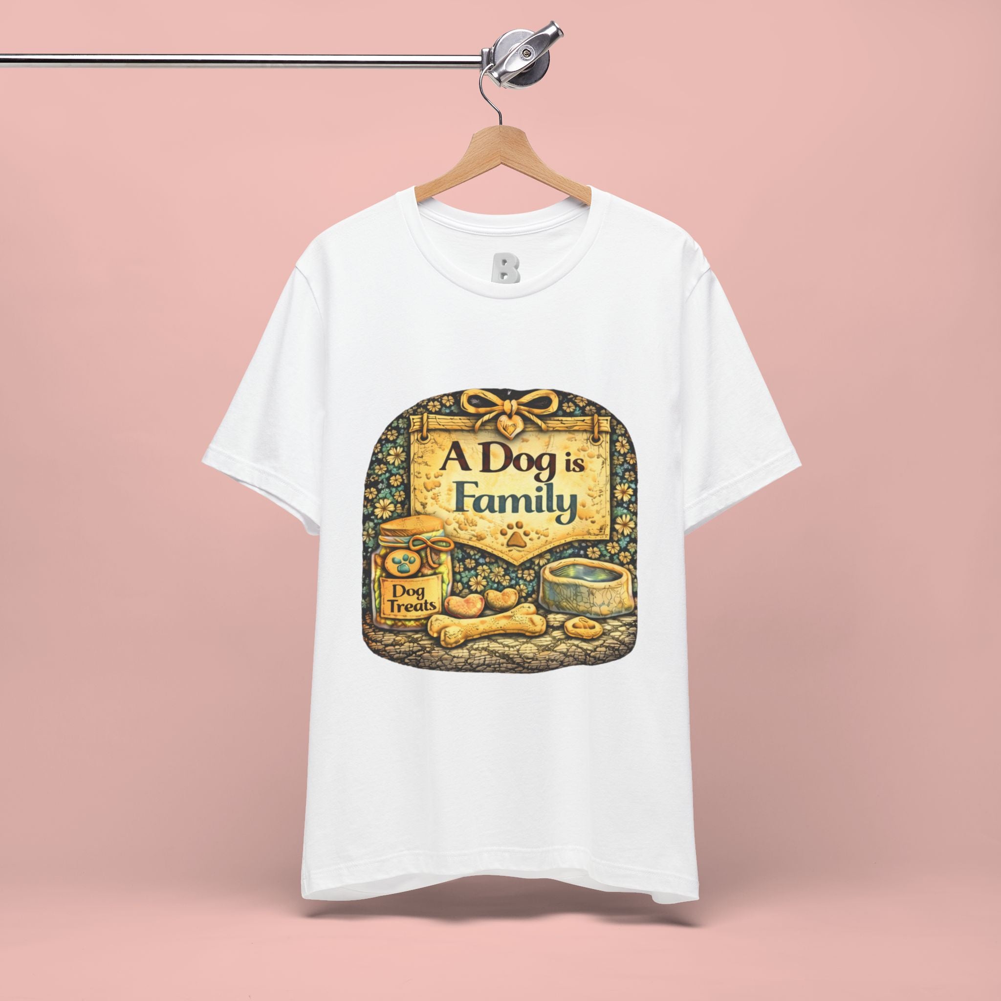 A Dog Is Family T-Shirt - Vintage Pet Lover Tee