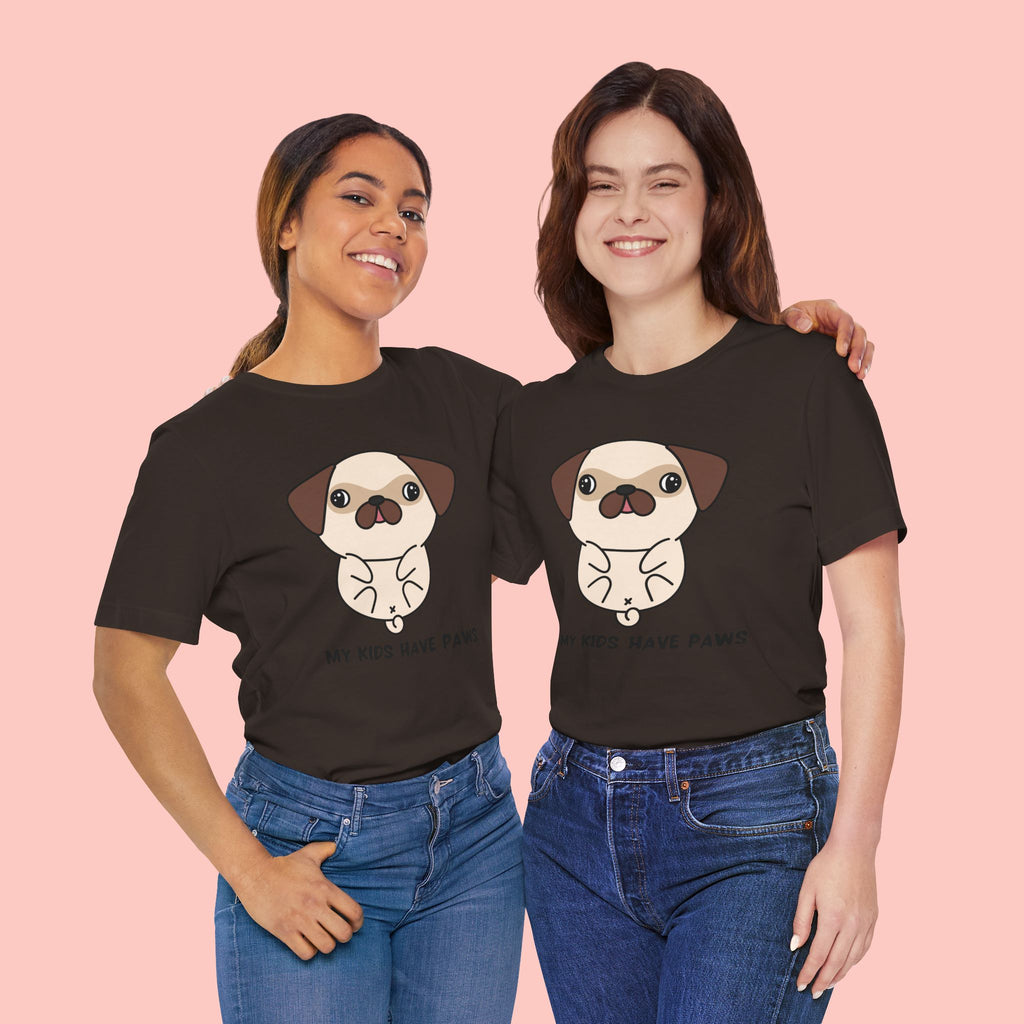 Pug 'My Kids Have Paws' T-Shirt