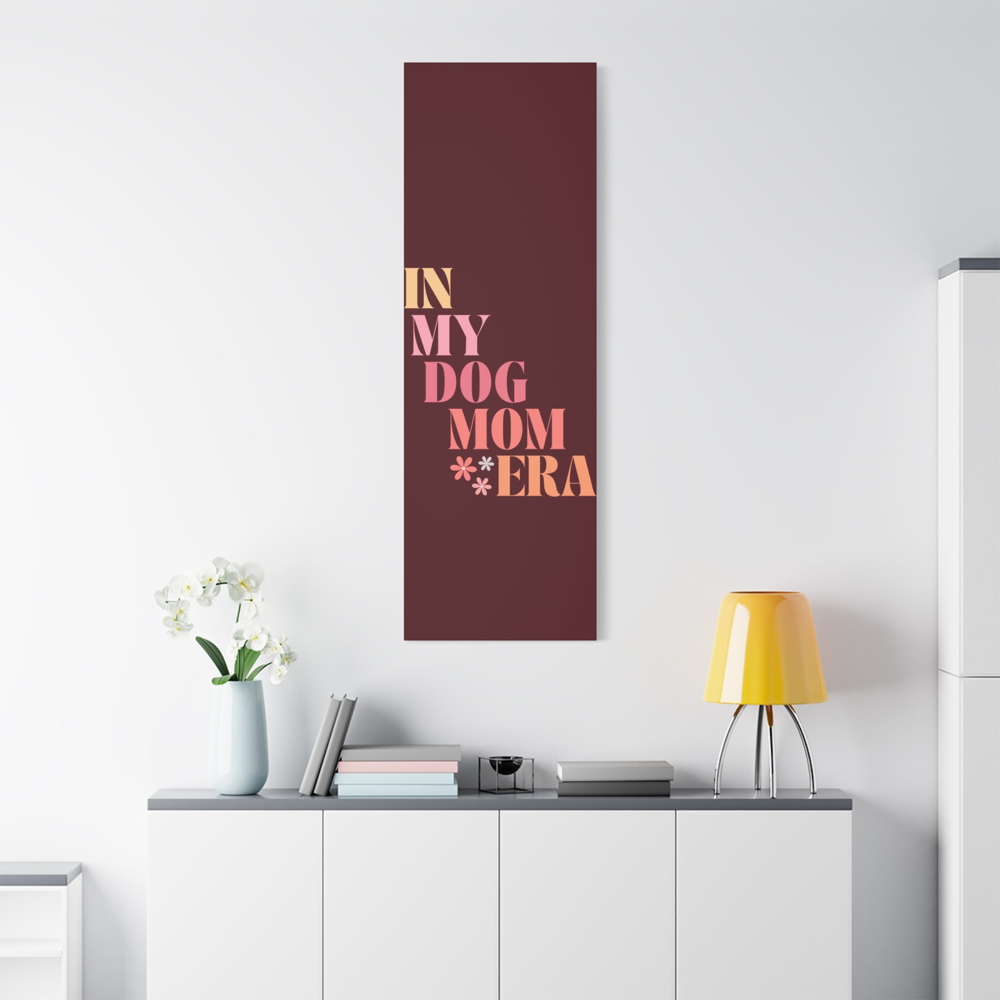 In My Dog Mom Era Matte Canvas Wall Art