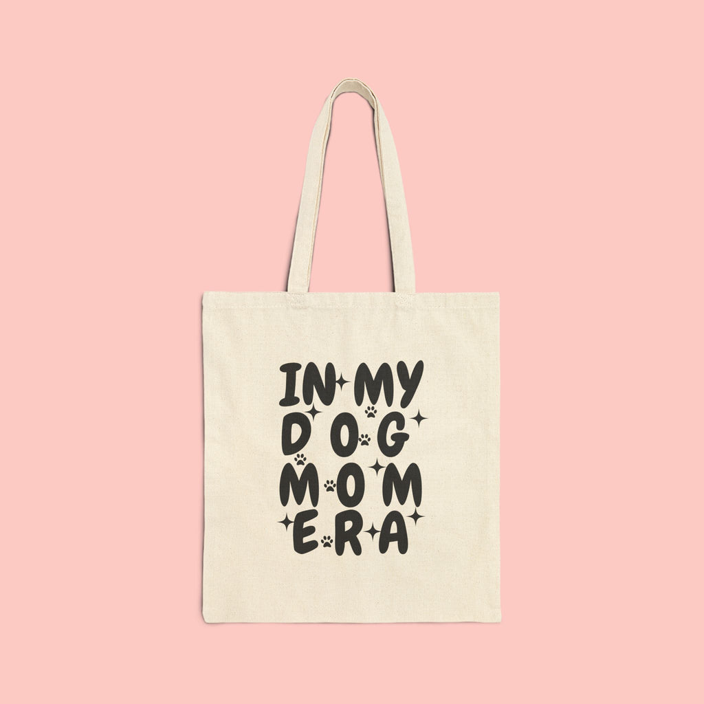 Tote Bag — "In My Dog Mom Era" Canvas Tote | Funny Pet Mom Gift