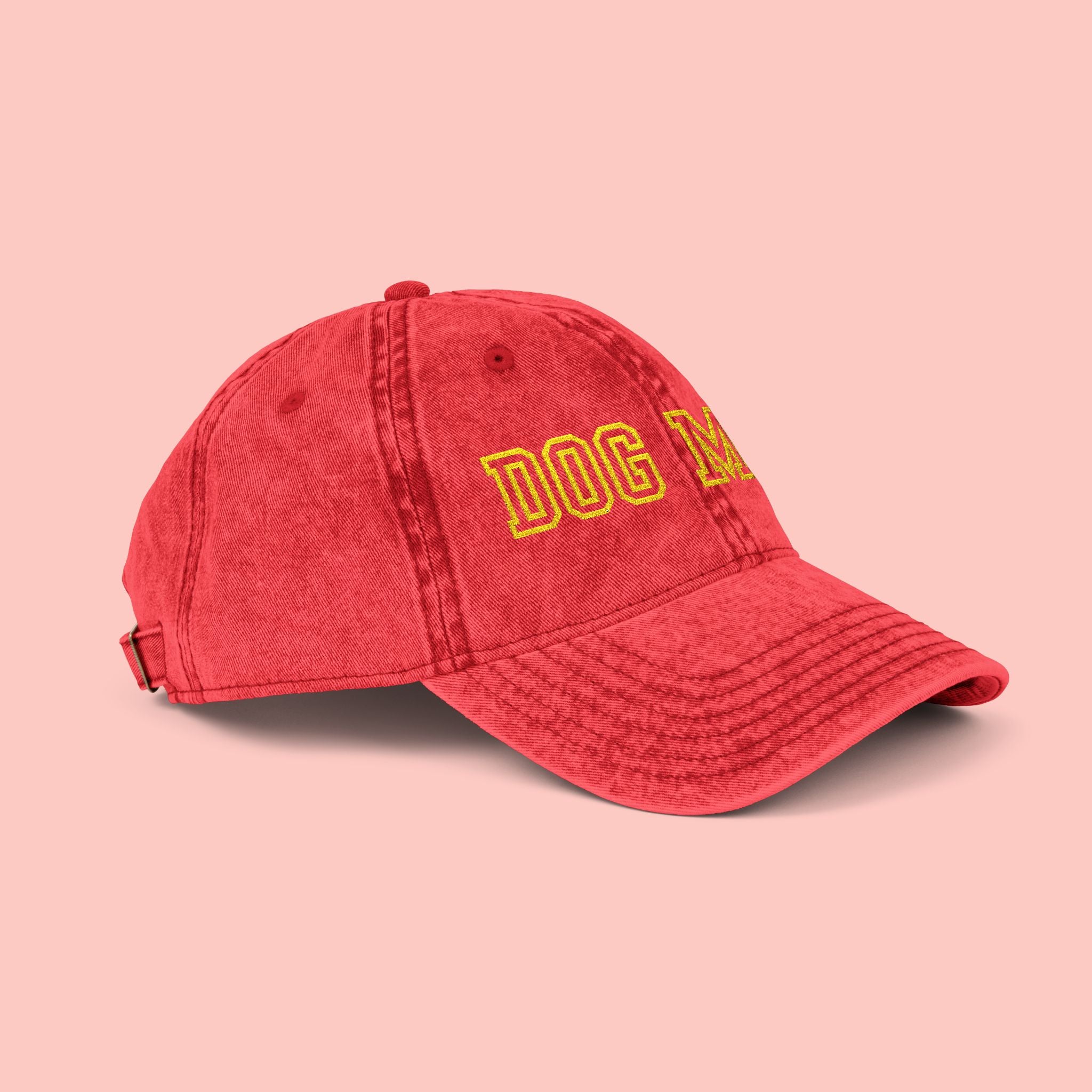 Dog Mom Vintage Embroidered Cap