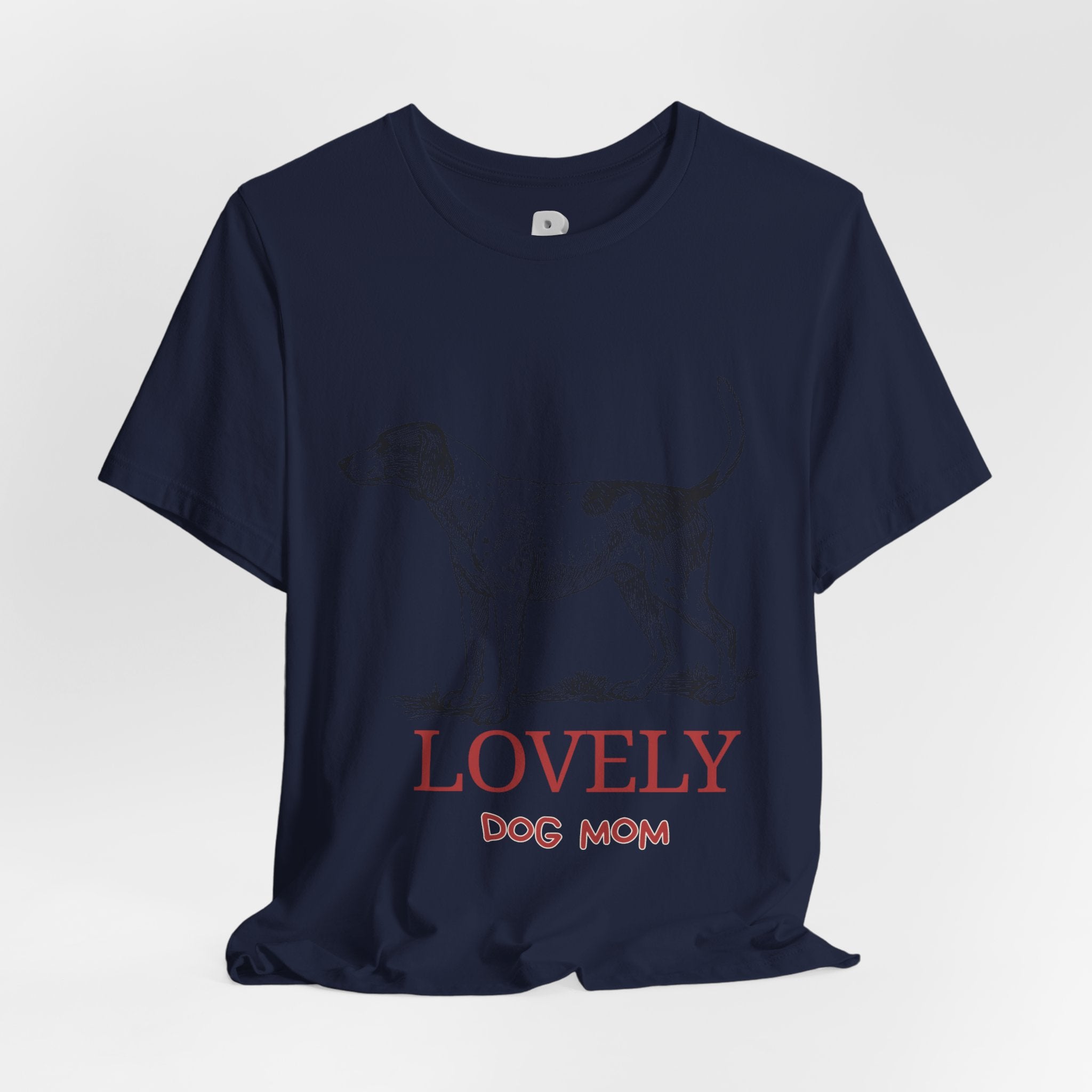 Lovely Dog Mom T-Shirt — Vintage Sketch Dog Graphic Tee