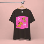 Dog Mom T-Shirt — Cute Pink "D for Dog, M for Mom" Graphic Tee