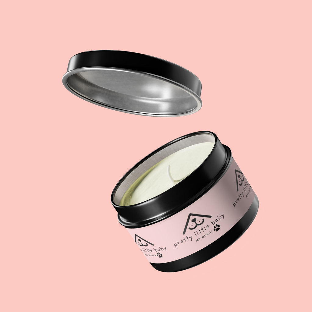 Tin Candle — "Pretty Little Baby" Scented Tin Candle (Pet-Themed Gift)