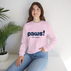 Paws! Cute Graphic Crewneck Sweatshirt — "Most Lovely" Pet Lover Pullover