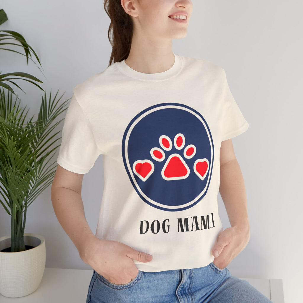 Dog Mama T-Shirt — Cute Paw & Heart Graphic Tee for Dog Lovers