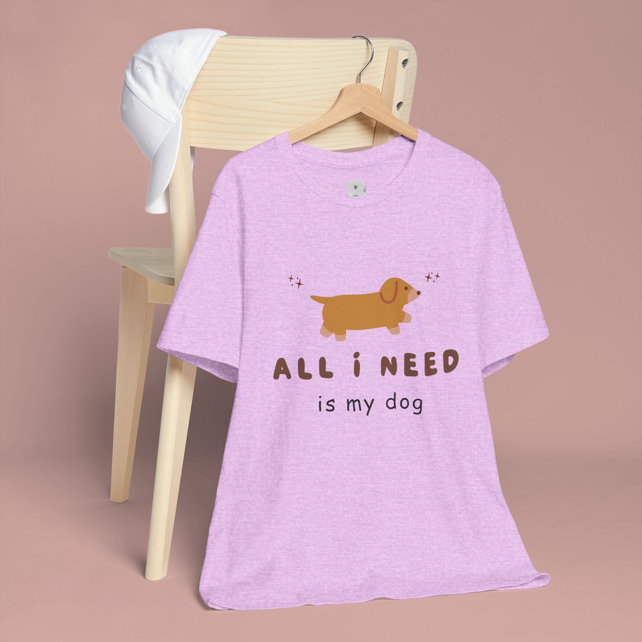 All I Need Is My Dog T‑Shirt — Cute Dachshund Graphic Tee