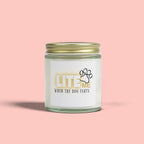 Coconut Apricot Scented Candle — "Lite Me When The Dog Farts" (4oz / 9oz)