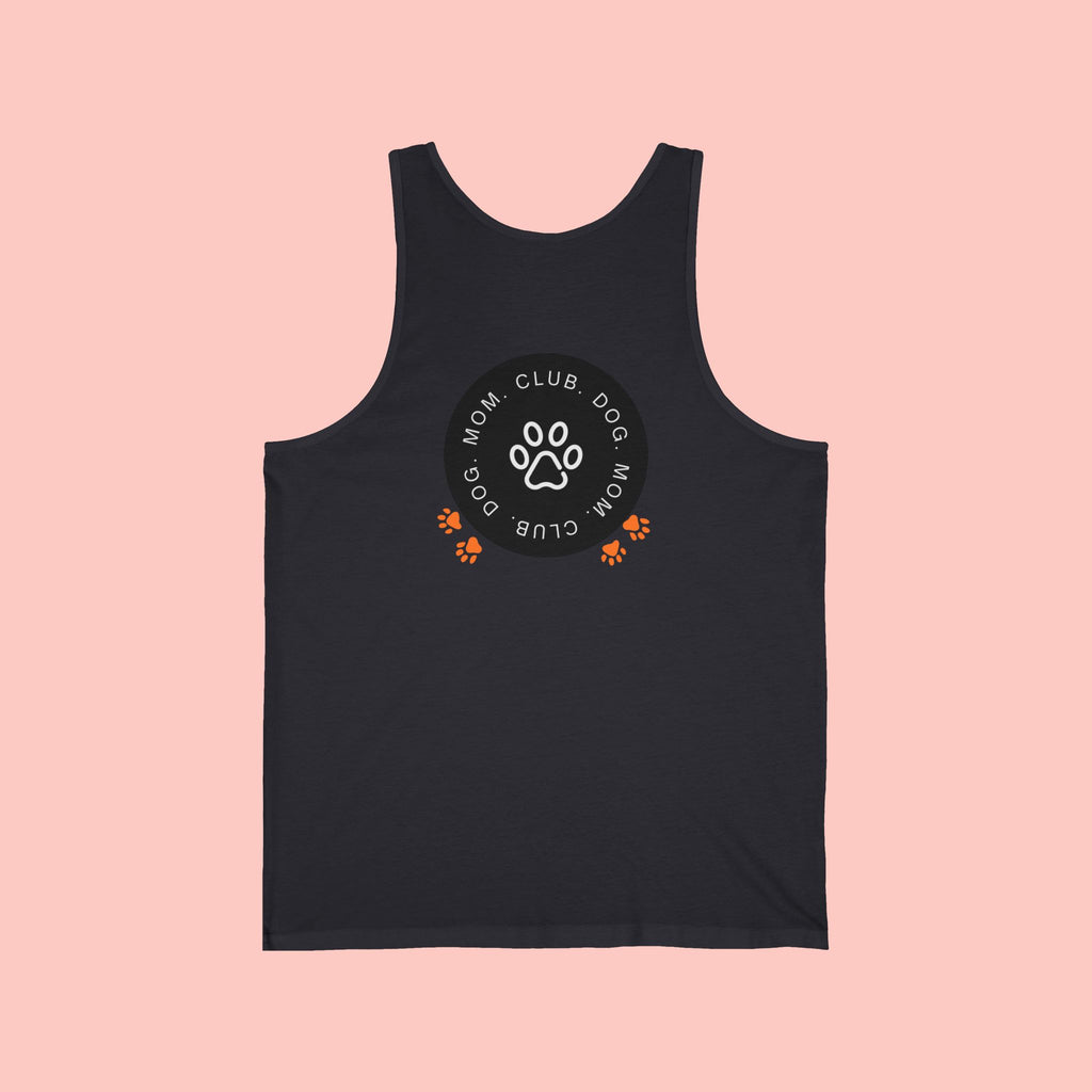 Dog Mom Club Tank Top — Paw Print Graphic Women’s Pet Lover Shirt