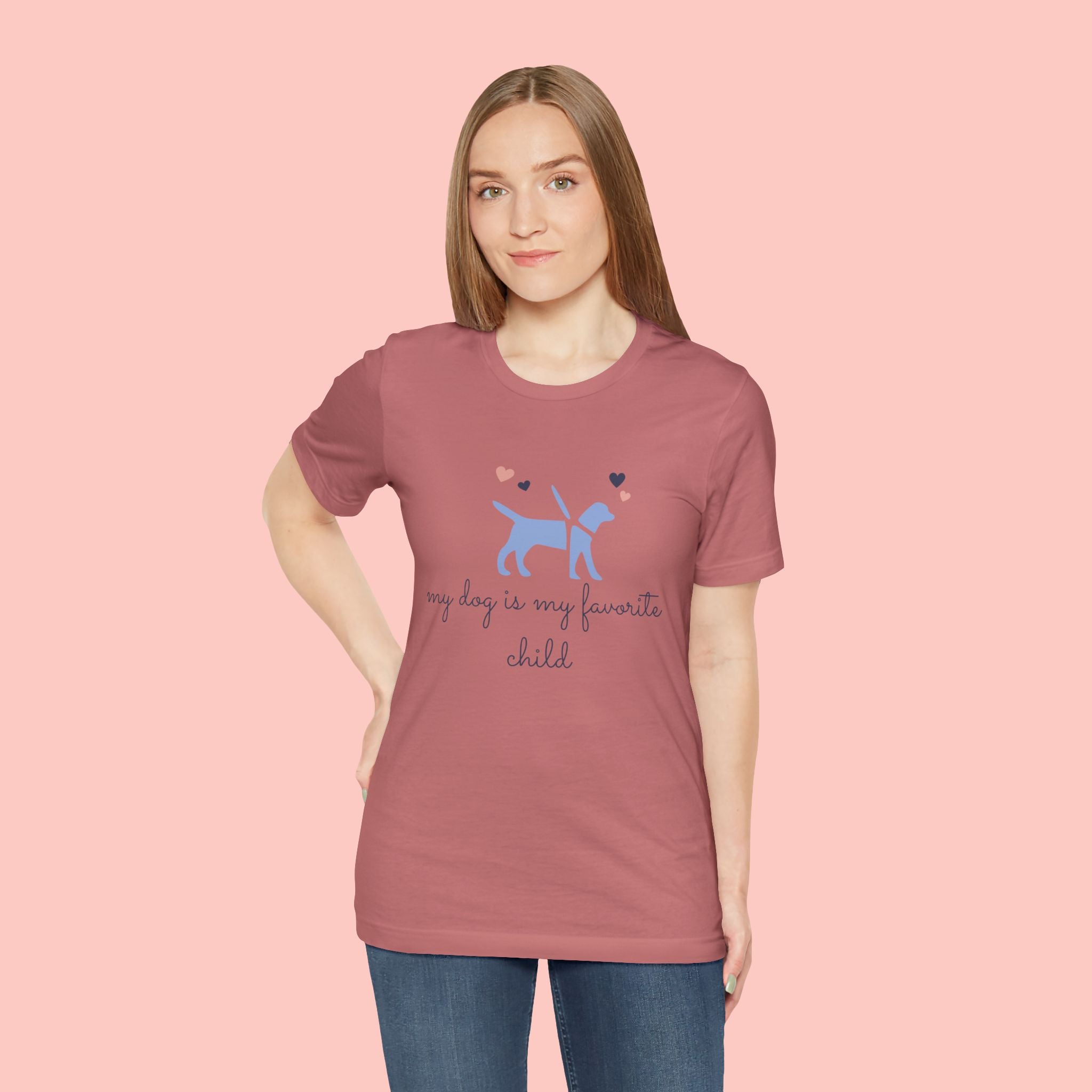 Dog Lover T‑Shirt — "My Dog Is My Favorite Child" Cute Puppy Graphic Tee