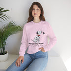 Are You Dog Mom? Cute Dalmatian Crewneck Sweatshirt for Dog Lovers