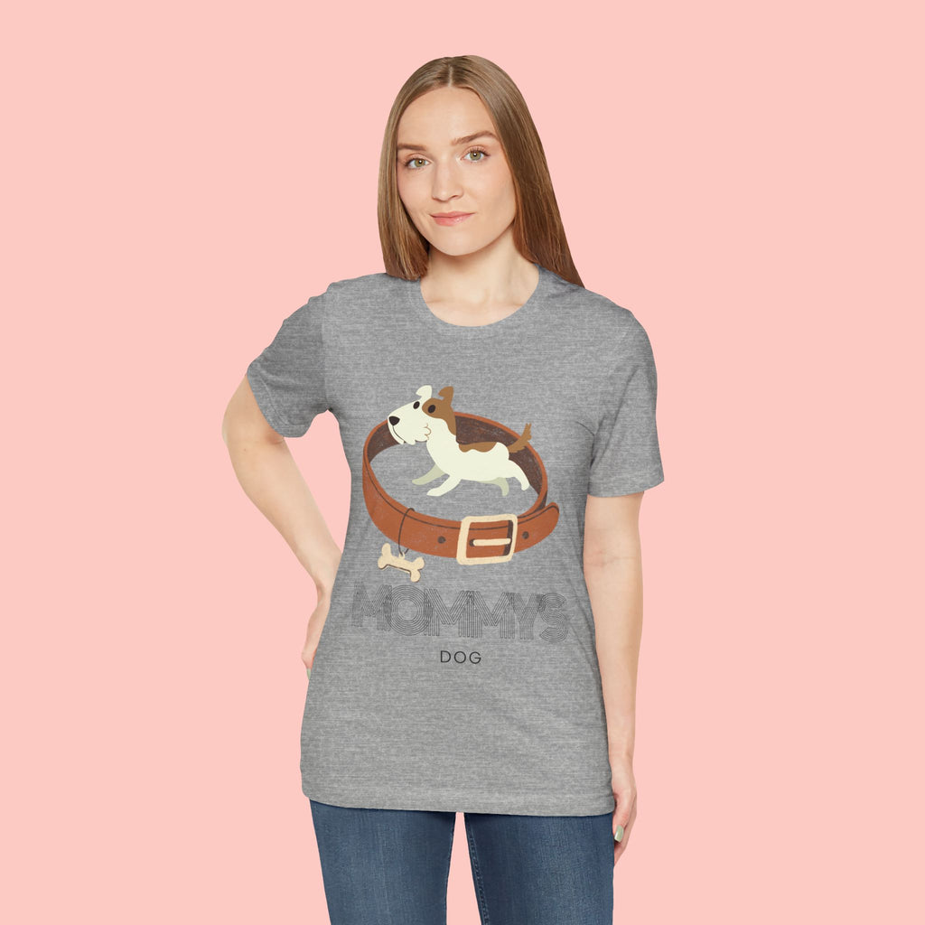 Mommy's Dog T-Shirt – Cute Puppy & Collar Graphic Tee for Dog Moms