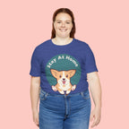 Stay At Home Dog Mom T-Shirt — Cute Corgi Graphic Tee