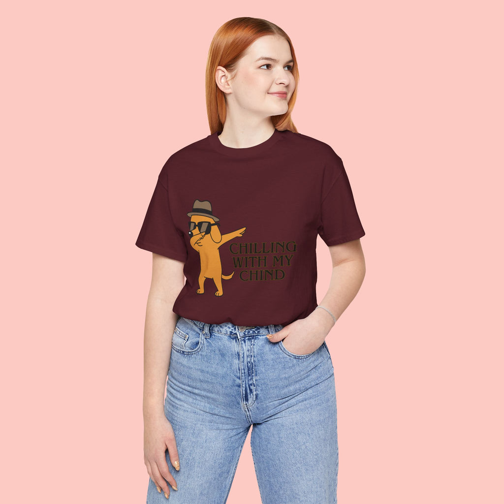 Chilling With My Chind T-Shirt — Funny Dabbing Cat Graphic Tee